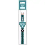 Ars Una: 2-delni paket trikotnih črtastih grafitnih svinčnikov B