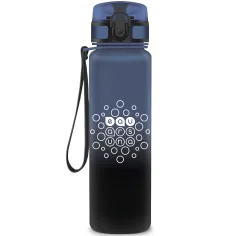 Ars Una: Nevihtna noč modro-črna barvna prehodna mat BPA-prosta steklenica 600 ml