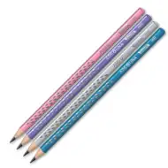 Ars Una: Trikotni grafitni svinčnik HB z motivom srebrnih listov, v več različicah