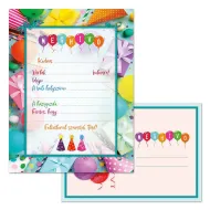 Ars Una: Vabilo na zabavo z balonom z ovojnico, 10 kosov