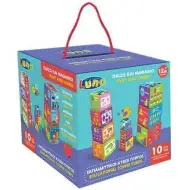 Baby 10 kosov barvitih poučnih kock