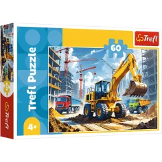 Bager traktor 60 delni puzzle - Trefl