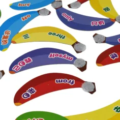 Banana Pairing: Angleški besedni zaklad Razvojna igrača z bananami s priseski slika 3