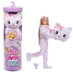 Barbie: Cutie Reveal presenečka punčka - Mačka - Mattel