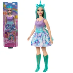 Barbie Dreamtopia: Unikornova punčka v modro-vijolični obleki - Mattel