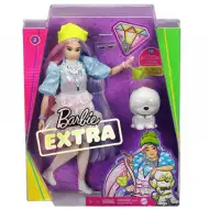 Barbie Extra: Lutka v bleščeči obleki, z majhnim ljubljenčkom - Mattel