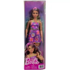 Barbie: Fashionista Prijateljice z cvetličnimi oblekami in vijoličnimi prameni – Mattel