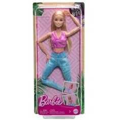 Barbie: Prilagodljiva joga punčka z blond lasmi - Mattel slika 7