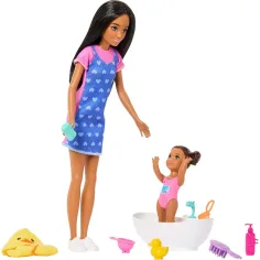 Barbie punčka v obleki s srčki - Mattel slika 4