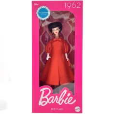 Barbie Rdeča Obleka 1962 zbirateljska punčka 15cm slika 1