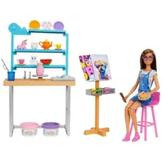 Barbie: Studio za napolnitev Igralni set z lutko - Mattel slika 3