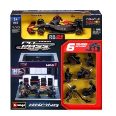 Bburago: F1 dirkalnik - Red Bull RB21 Pit / Max Verstappen 1/43