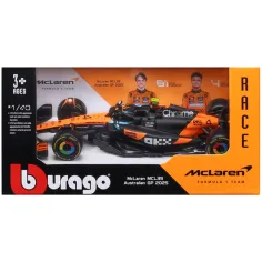 Bburago: McLaren MCL39 F1 (2025) dirkalni avto kovinski model 1/43 (Lando Norris #4)