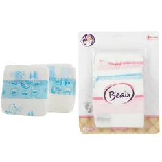 BEAU Baby Igrača punčka plenice 3 kosni set slika 1