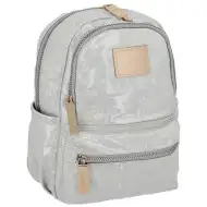 Bela zaobljena šolska torba, nahrbtnik Spirit: Lizzy 27 x 12,5 x 33 cm