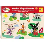 Bing in prijatelji 6-delni leseni vstavljanka - Lisciani