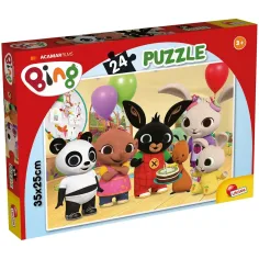 Bing in prijatelji Vse najboljše! 24-delni puzzle 35x25cm - Lisciani
