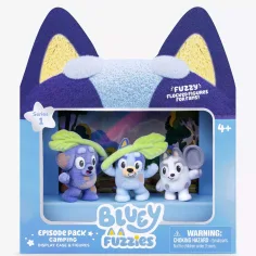 Bluey Fuzzies 3-delni set - Kampiranje slika 1