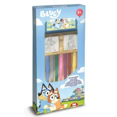 Bluey komplet za tiskanje s flomastri 9 kosov - Multiprint
