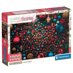 Božična atmosfera 1000-delni nemogoči puzzle s plakatom - Clementoni
