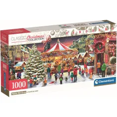 Božični vas 1000-delni panoramski puzzle - Clementoni