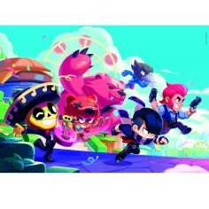 Brawl Stars Superjunaki v akciji 180 delni puzzle s nalepkami – Clementoni slika 2