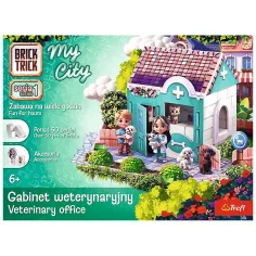 Brick Trick iz opeke gradimo: Moj Mesto Veterinarska ambulanta 50 delni gradbeni set - Trefl slika 1