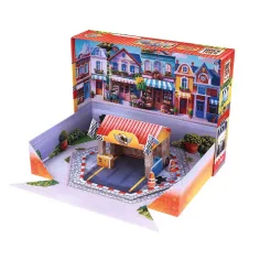 Brick Trick iz opeke gradimo: My City Pit Stop 50 delni gradbeni set - Trefl slika 2