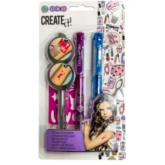 Canenco: Create It! Tetovaža dišeča gel pisala 3-delni set v več različicah