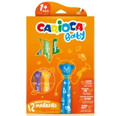 Carioca: Barvni medvedki otroški flomaster 12 kosov set, pralni