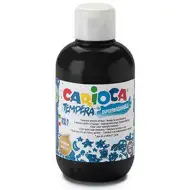 Carioca: Črna tempera barvica 250ml