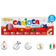 Carioca Joy 50-delni komplet izbrisljivih flomastrov v polmetrskem pakiranju