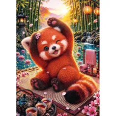Čarobni rdeči panda 500-delni Premium plus kakovostni puzzle - Trefl slika 2