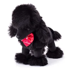Charlie črni pudelj plišasta figura 25cm - Lumpin