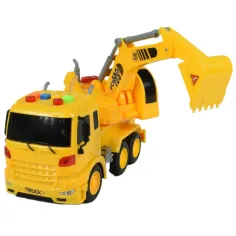 City Truck: Bager tovornjak s svetlobo in zvokom 20cm slika 2