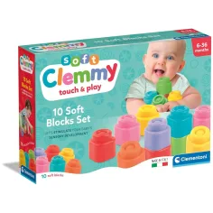 Clemmy 10-delni mehki gradbeni kocke set - Clementoni