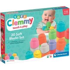 Clemmy: Dotakni se & Igraj barvni gradbeni blok 20 kosov - Clementoni