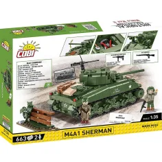 COBI: M4A1 Sherman tank gradbena igra (3126) slika 7