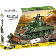 COBI: M4A1 Sherman tank gradbena igra (3126)