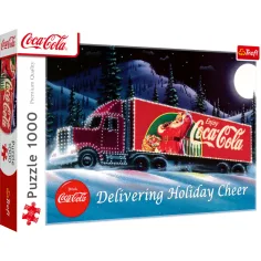 Coca-Cola Božični karavan 1000-delni premium plus puzzle - Trefl