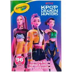 Crayola: K-Pop Demon Hunterji 96-stranski barvni zvezek s nalepkami slika 1