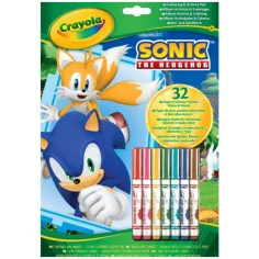 Crayola: Sonic, barvna in delovna zvezek ježa