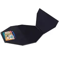 Creative Kids: Črni osmerokotni kreativni album 30x30cm