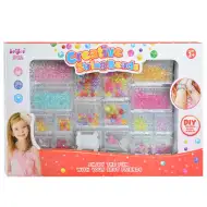 Creative StringBeads: Set biserov za izdelavo nakita 200+ prozornih barvnih biserov