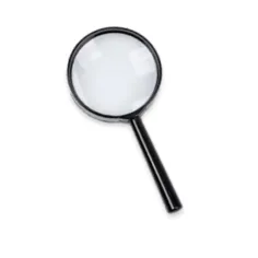 Črno povečevalno steklo 60mm slika 2