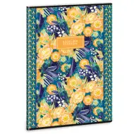 Črtasti zvezek vel. A/4 za 4. razred Ars Una: Catalina Estrada Parrot Tropical z dodatnimi sponkami