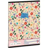 Črtasti zvezek za 2. razred Ars Una: Flower Power s cvetnim vzorcem 32 listov A5