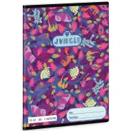 Črtasti zvezek za 3. razred Ars Una: Jungle Džungelski živalski vzorec 32-listni A5