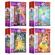 Čudovite Disney princeske 54-delni mini puzzle v več različicah - Trefl