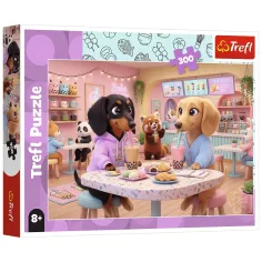 Dachshundi v kavarni 300-delni puzzle - Trefl slika 1